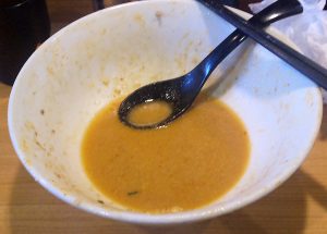 完食後のスープ